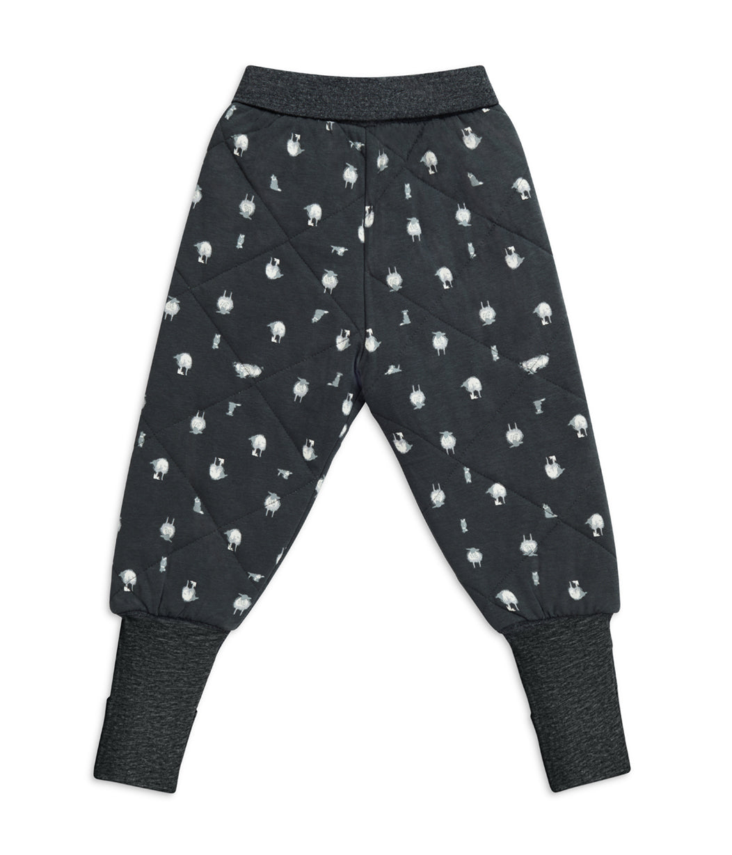 Sleep Suit Long Sleeve Two-Piece 2.5 TOG Organic Cotton/Merino Wool Charcoal Lamb's Best Friend