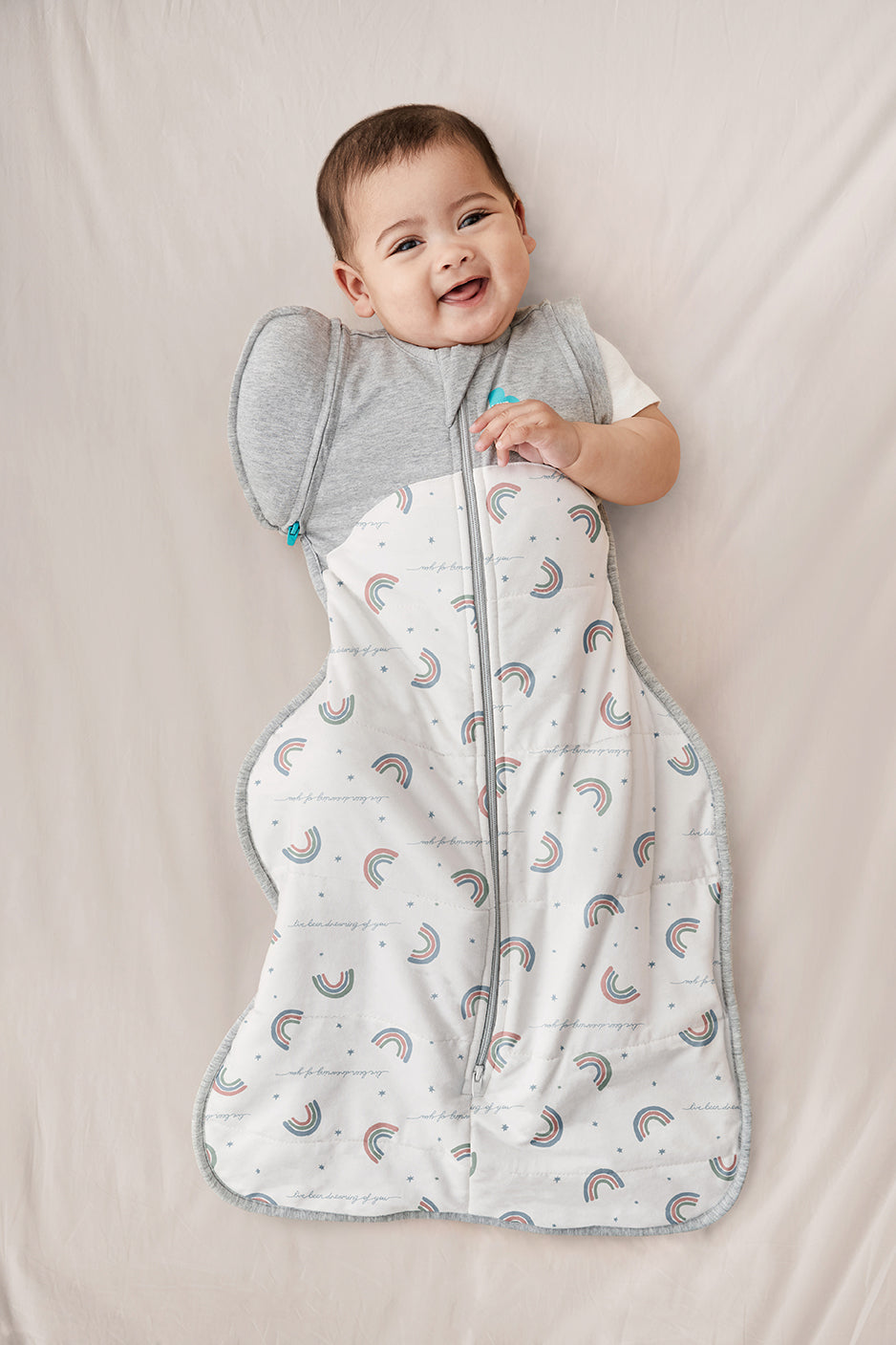 Swaddle Up™ Transition Bag 2.5 TOG Cotton White Rainbow