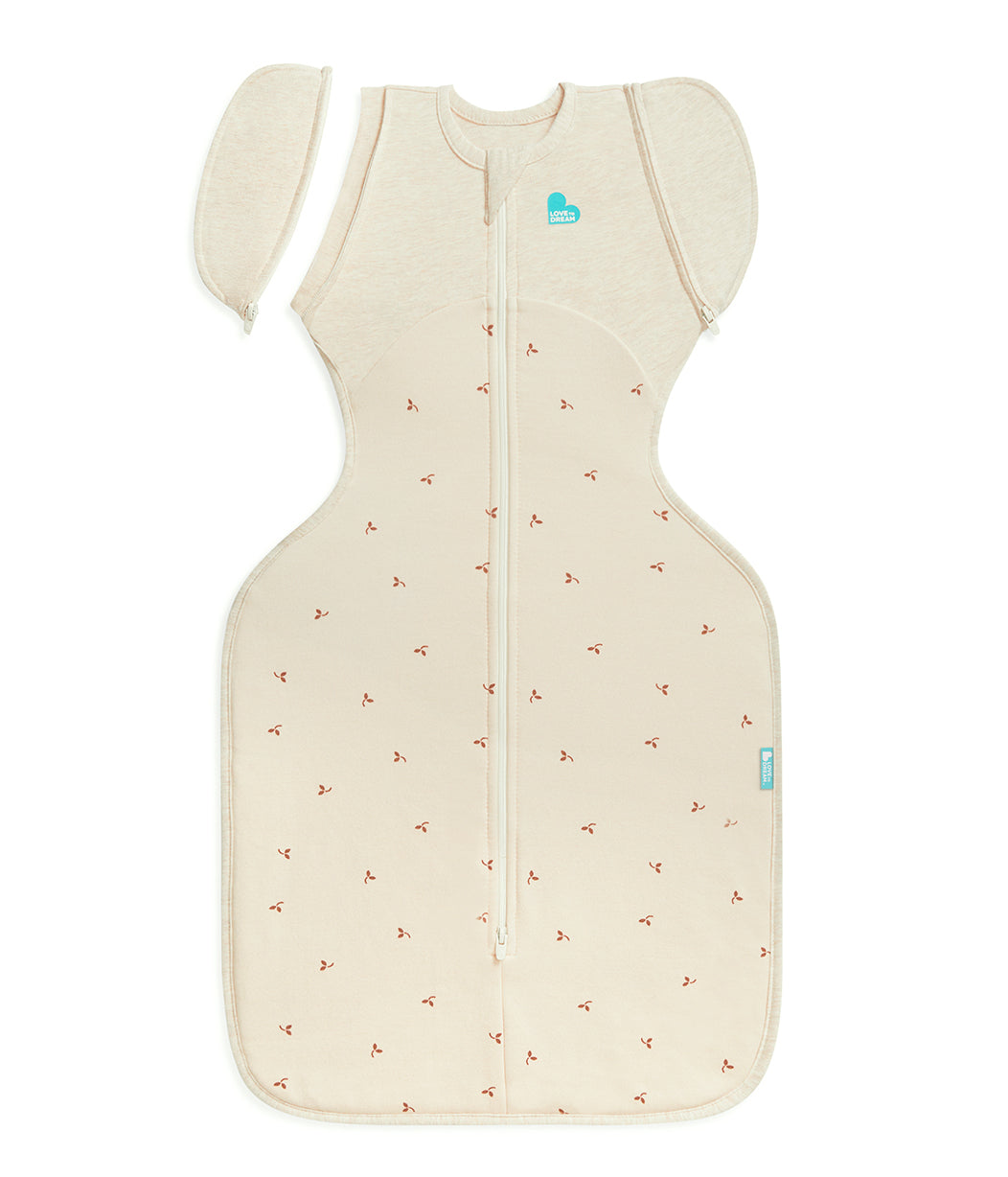 Swaddle Up™ 2-in-1 Transition Bag 1.5 TOG Cotton Oatmeal Twigs