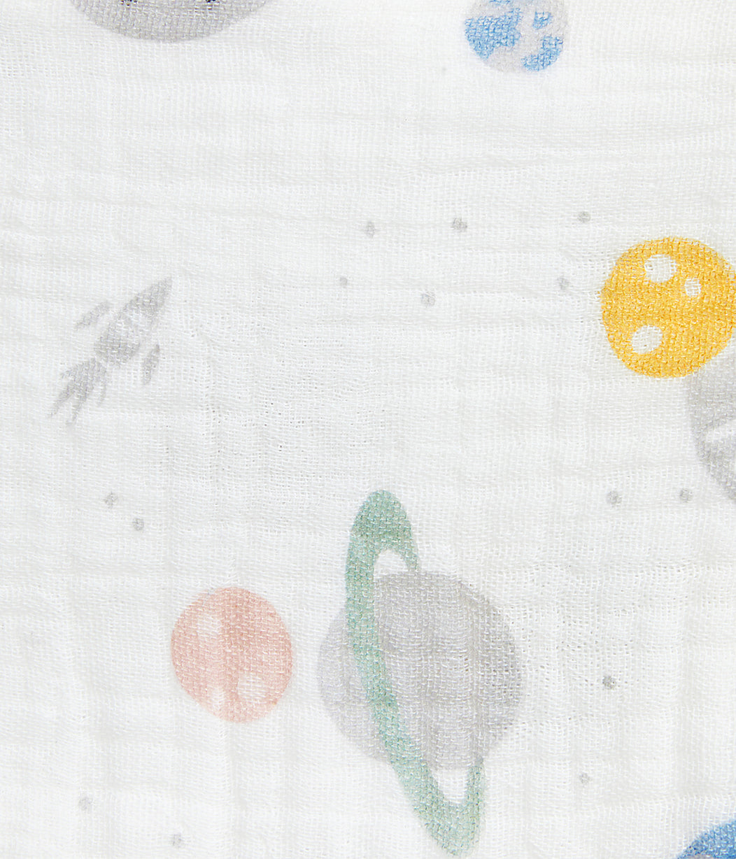 Bib 2 Pack Cotton Storm Blue Rocket