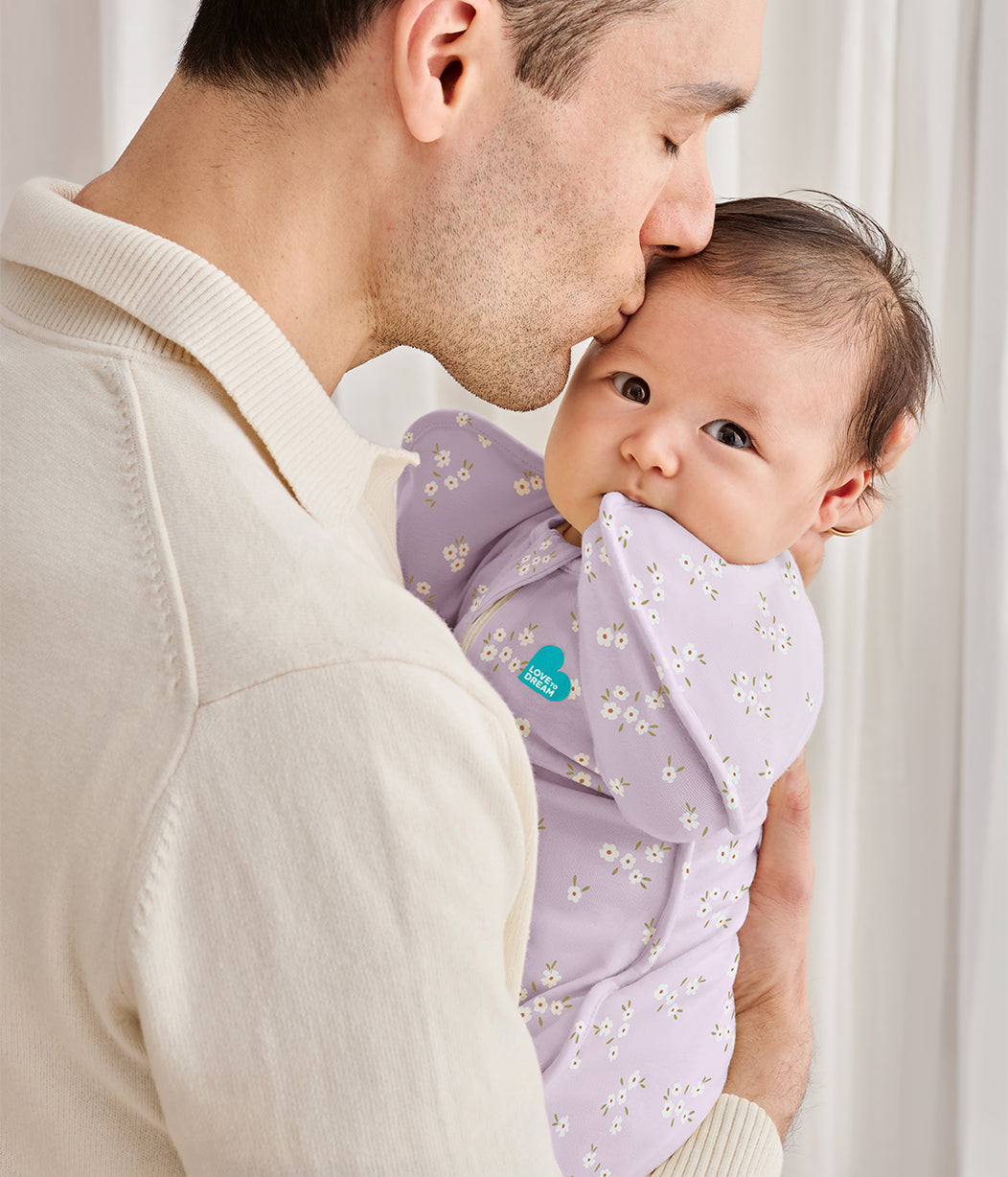 Swaddle Up™ 1.0 TOG Cotton Lilac Meadow