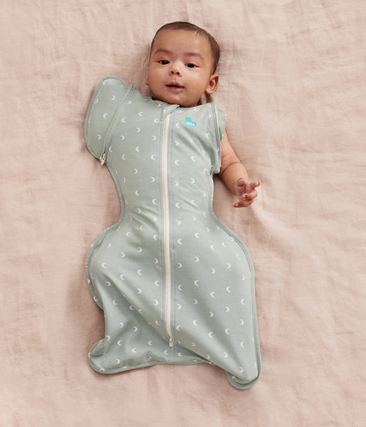 Swaddle Up™ Early Roller Transition Bag 1.0 TOG Cotton Olive Moon