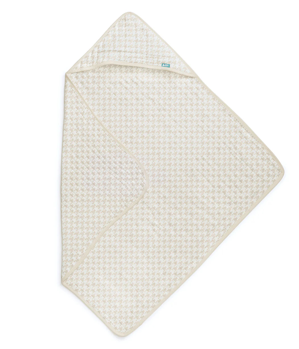 Newborn Starter Gift Bundle | Swaddle Up, Towel, Wash Cloth, Burp Cloths, Bibs | Houndstooth