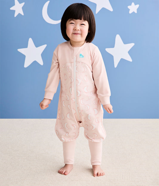 Sleep Suit Long Sleeve 1.0 TOG Cotton Dusty Pink Eclipse