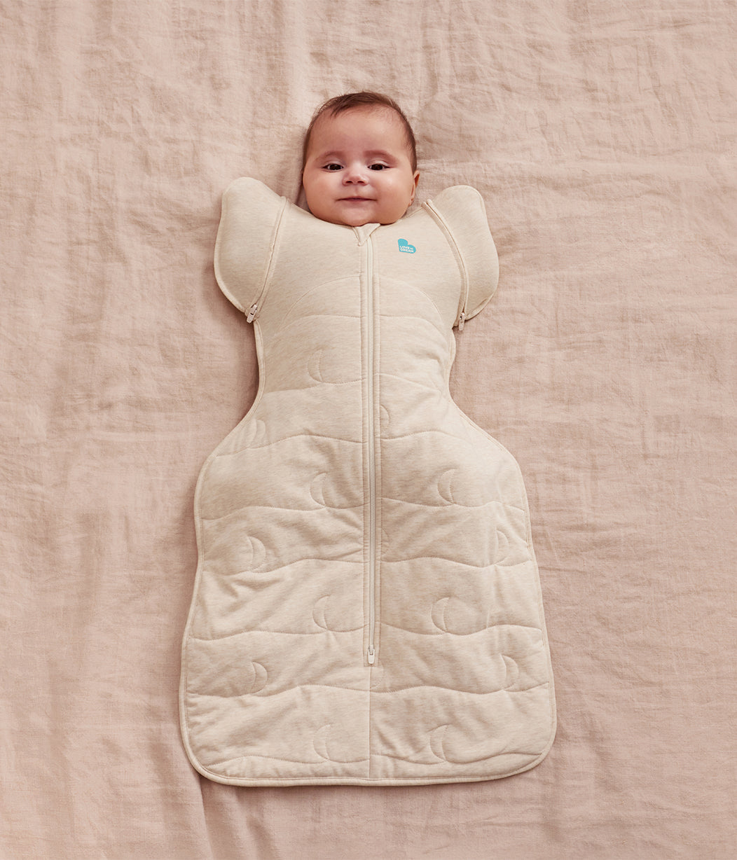 Swaddle Up™ Transition Bag 3.5 TOG Cotton Oatmeal Moon Quilting
