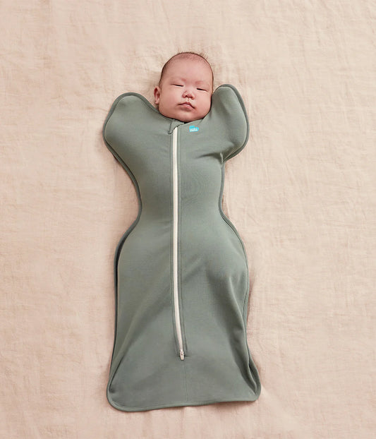 Swaddle Up & Romper Bundle | 1.0 TOG | Bamboo | Deep Olive | Cream Lemons