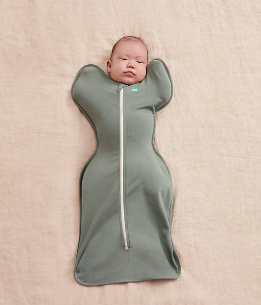 Swaddle Up & Romper Bundle | 1.0 TOG | Deep Olive | Green Home Sweet Home