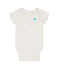 Bodysuit Short Sleeve Viscose from Bamboo Cream Lemons