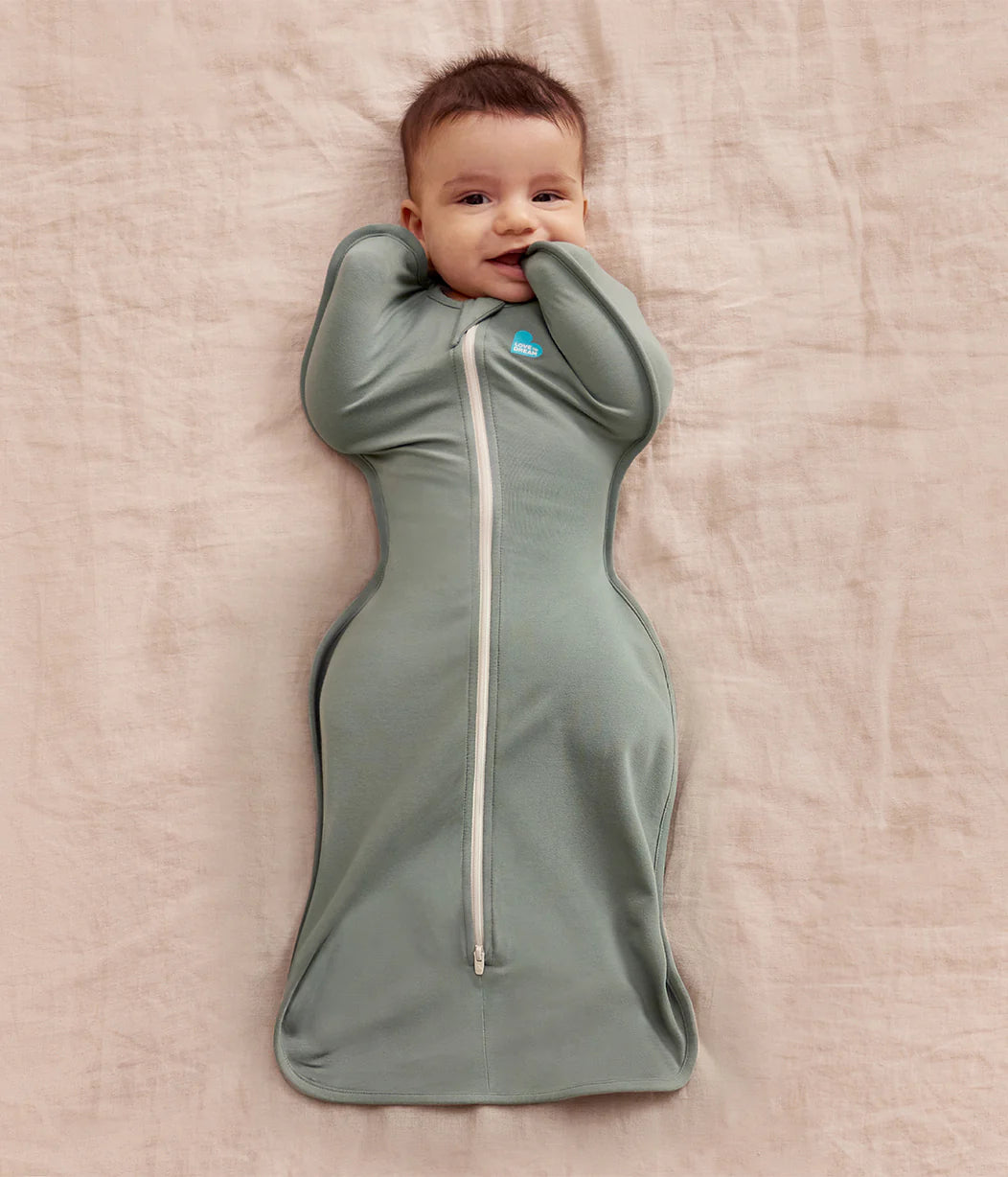 Newborn Essentials Bundle | Swaddle Up 1.0 TOG | Bib | Wash Cloth | Burp Cloth | Hooded Towel | Olive