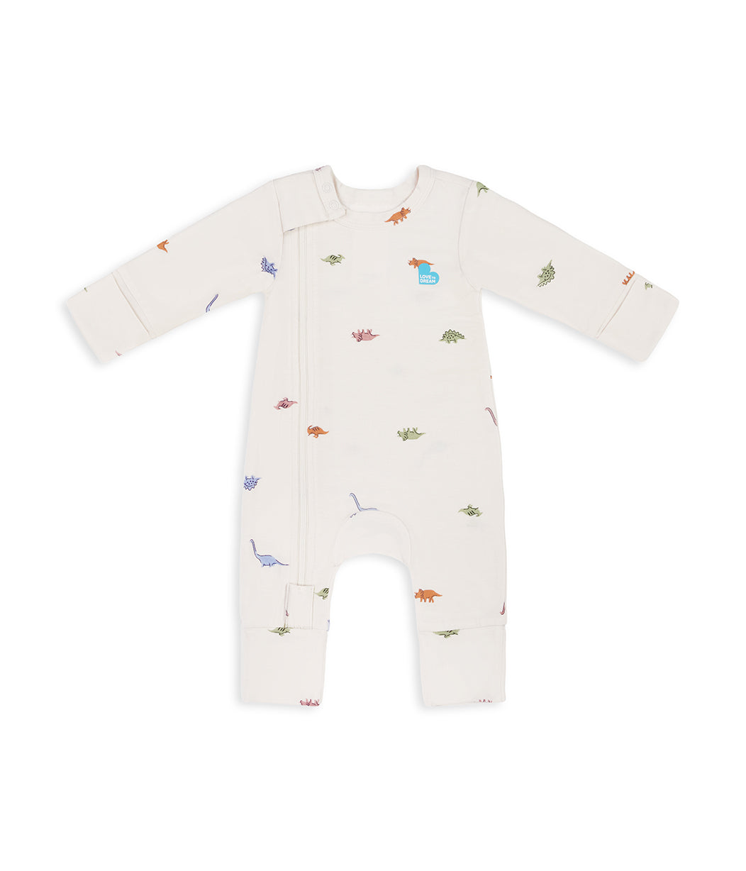 Sleep Suit & Romper Bundle | 0.2 TOG | Breton Stripe | Dino Snore