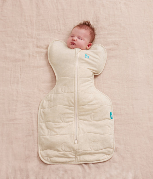 Swaddle Up™ 3.5 TOG Cotton Oatmeal Moon Quilting