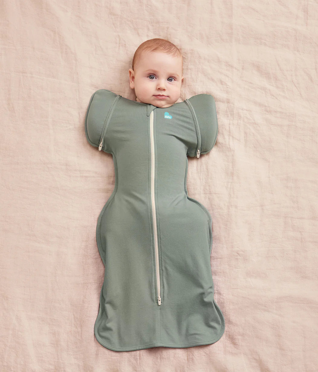 Transitioning & Romper | 1.0 TOG | Bamboo | Deep Olive | Cream Lemons