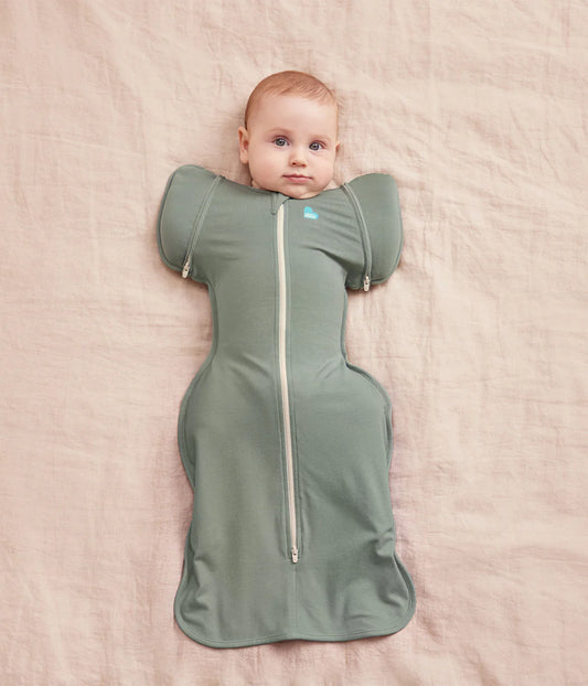 Transitioning & Romper | 1.0 TOG | Bamboo | Deep Olive | Cream Lemons