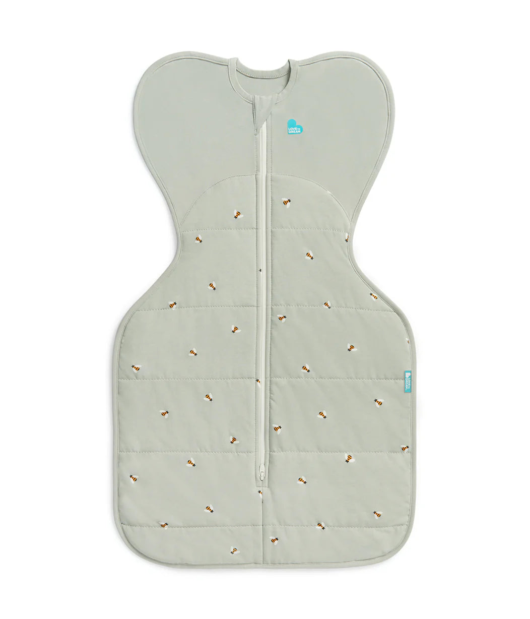Swaddle Up Starter Bundle | 1.5 | 2.5 TOG | Oatmeal Twigs | Olive Bees | Rose Pebbles