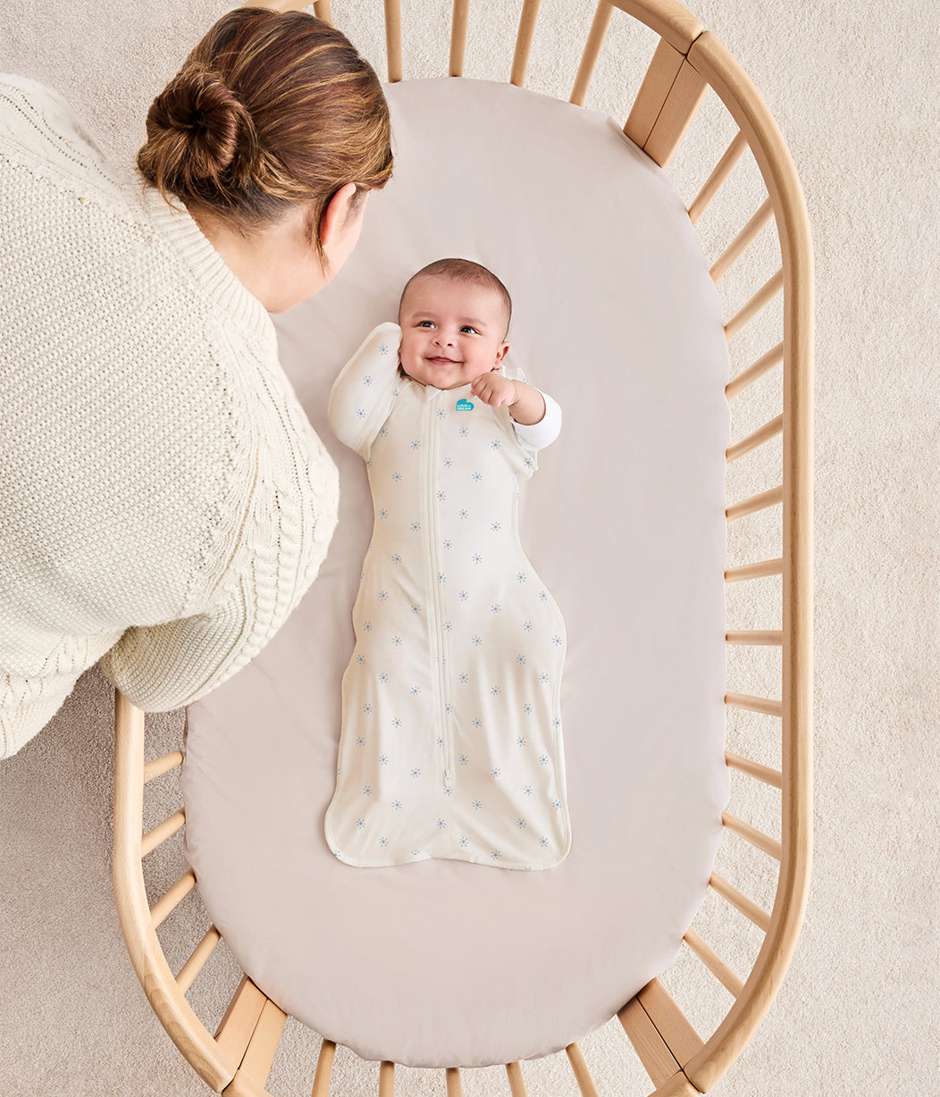 Swaddle Up™ Transition Bag 0.2 TOG Viscose from Bamboo Mist Blue Sunny