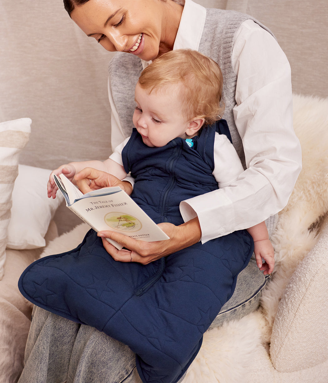 Swaddle Up™ Transition Bag 3.5 TOG Cotton Navy Star Quilting