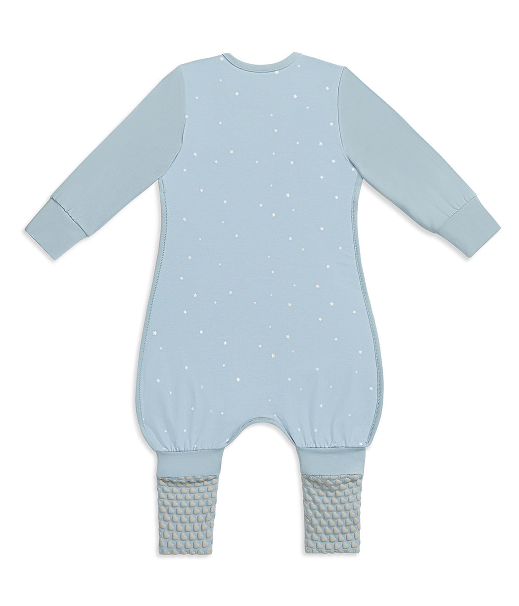 Sleep Suit Long Sleeve 1.0 TOG Cotton Powder Blue Twinkle