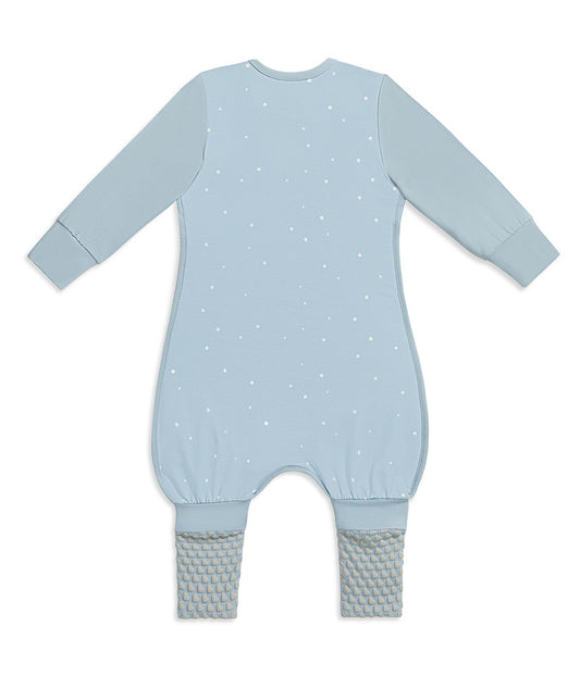 Sleep Suit Long Sleeve 1.0 TOG Cotton Powder Blue Twinkle