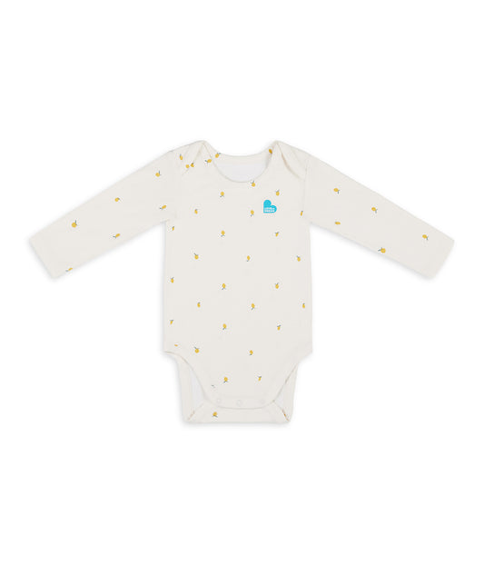 Bodysuit Long Sleeve Viscose from Bamboo Cream Lemons