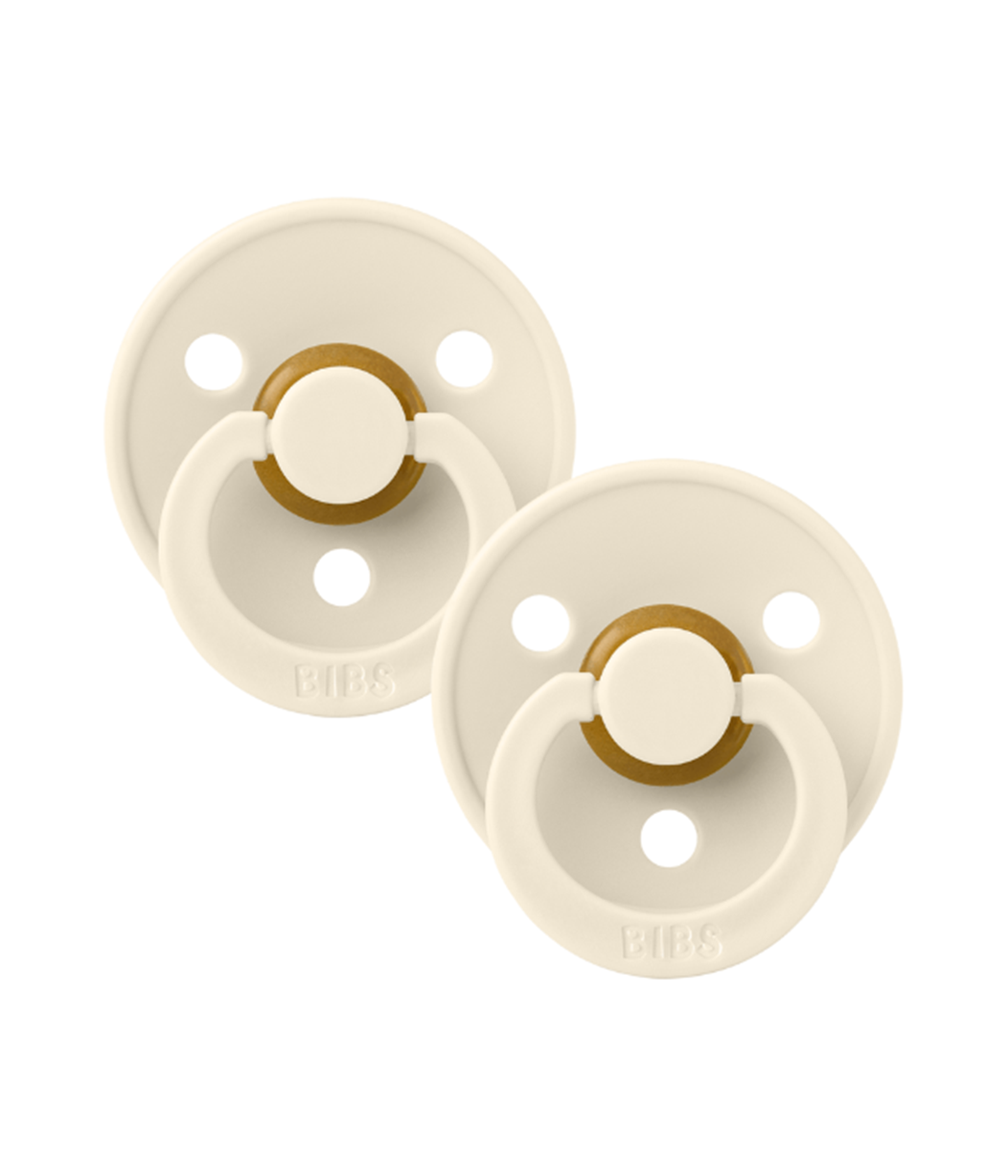 BIBS® Dummies 2 Pack Round Ivory