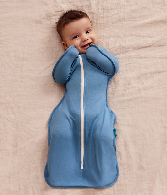 Swaddle Up™ 1.0 TOG Viscose from Bamboo Storm Blue